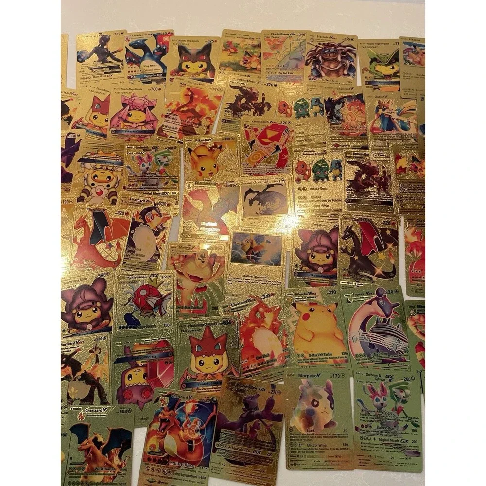Lot of 5 Pokémon Gold Cards Random Draw No Duplicates
